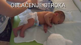 Baby handling  oblačenje novorojenčka [upl. by Pyle]