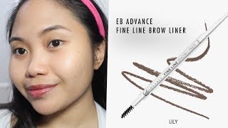 NEW EB ADVANCE FINE LINE BROW LINER REVIEW [upl. by Rockel]