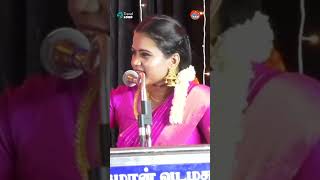 Manimegalai யின் அசத்தலான மேடைப்பேச்சு 🥰  Pattimandram  Madurai Muthu Alaparai  shorts [upl. by Ellecrag]