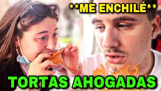 🇪🇸 PROBAMOS TORTAS AHOGADAS POR PRIMERA VEZ en MÉXICO 🇲🇽 acabo muy enchilado 🔥🔥🔥 [upl. by Baldwin616]