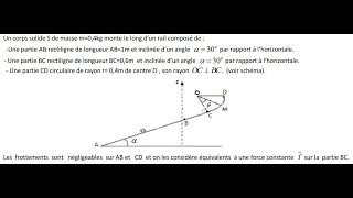 exercice corrigé 1 Bac sciences  énergie potentielle de pesanteur  énergie mécanique [upl. by Ocsicnarf]