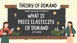 II What is Price Elasticity of Demand II Economics II Class 11 II Lecture 47 [upl. by Glassman198]