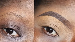 BEGINNER FRIENDLY BROW TUTORIALBROW TUTORIAL FOR THIN BROWS [upl. by Monagan]