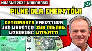 ⚡️PILNE DLA EMERYTÓW Wypłata 14 emerytury coraz bliżej Tyle pieniędzy dostaną seniorzy [upl. by Nodnnarb272]