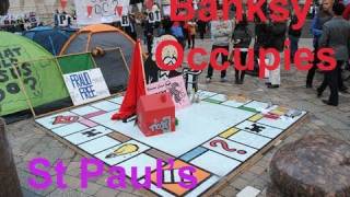 Banksy Occupy London Protest [upl. by Idarb]