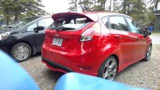 FORD FIESTA ST resonator delete  before and after stock exhaust [upl. by Luo]