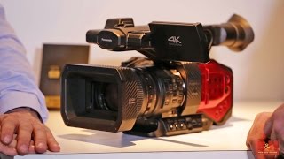 NAB 2015 Panasonic AGDVX200 4K Camcorder [upl. by Alokin]