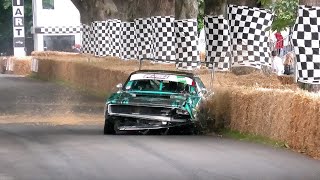 CRASHES and close calls  Best of Drift cars at Goodwood FOS 2021 [upl. by Mall833]