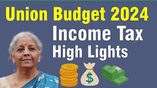 New Income Tax Rates 2024 Highlight budget incometax newtaxregime budget2024 [upl. by Hadihahs]