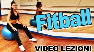 Fitball Esercizi per addominali schiena glutei dorsali e gambe  Allenamento completo pilates [upl. by Warfore]