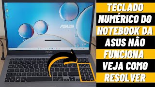 TECLADO NUMÉRICO DO NOTEBOOK DA ASUS NÃO FUNCIONA VEJA COMO RESOLVER [upl. by Civ]