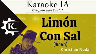 Christian Nodal  Limón Con Sal  Karaoke [upl. by Japeth]