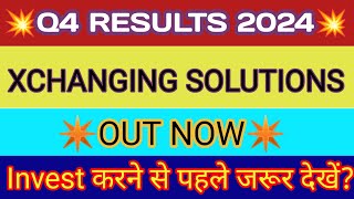 Xchanging Solutions Q4 Results 🔴 Xchanging Solutions Results 🔴 Xchanging Solutions Share Latest News [upl. by Akimrej]