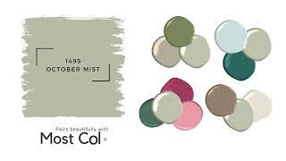 Design Series  Kitchen Cabinet Paint Color  October Mist by Benjamin Moore [upl. by Eide]