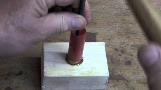 Shotshell reloading without a press  part 3 using antique toolsmov [upl. by Ahs803]