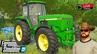 🔴LIVE 🔴 Lets Play Base Game  FARMING SIMULATOR 22 [upl. by Yssor220]