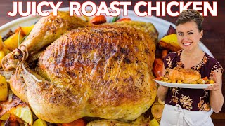 Juicy ROAST CHICKEN RECIPE  How To Cook a Whole Chicken [upl. by Notlehs]