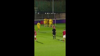 Alfie Cresswell pinpoint freekick for Leeds United U21 lufc [upl. by Anirac]