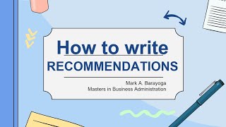 How to Write a Letter of Recommendation or Referral Advocate for Your Student or Employee [upl. by Novoj578]