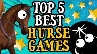 TOP 5 BEST HORSE GAMES [upl. by Airotnes]