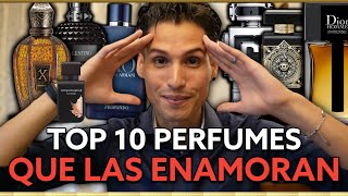 Top 10 mejores PERFUMES para hombres más elogiadas por las MUJERES [upl. by Akeirahs]