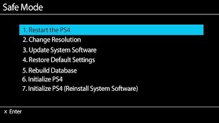 Sony PS4 Rebuild Database in Safe Mode [upl. by Grimbald552]