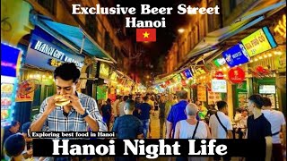 Crazy Nightlife of Hanoi Vietnam 🇻🇳  Hanoi Walking Street  Hanoi Vlog [upl. by Lais]