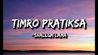 Shallum Lama  Timro pratiksha Lyrics  Kasari byekta garu [upl. by Mattson]