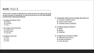 CILS A2  dicembre 2012  Ascolto con le soluzioni [upl. by Annaesor]