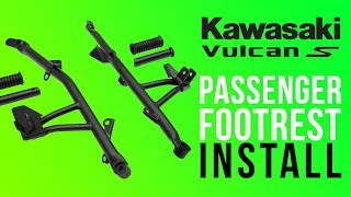 Kawasaki Vulcan S Passenger Foot Peg  Footrest Install Tutorial [upl. by Gilford229]