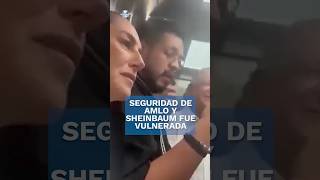 Seguridad de AMLO y Sheinbaum se vio vulnerada en elevador de hotel en Tepic shorts [upl. by Gelasius]