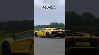 Lamborghini Aventador SV vs Huracan Performante dragrace youtubeshorts lambhorgini credit Carwow [upl. by Einafets]