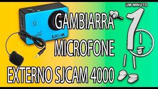 Como colocar microfone externo SJCAM 4000 [upl. by Kain158]