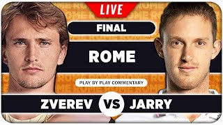 ZVEREV vs JARRY • ATP Rome 2024 Final • LIVE Tennis PlaybyPlay Stream [upl. by Velda]