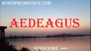 How To Pronounce AEDEAGUS [upl. by Hanselka387]