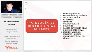 PATOLOGÍA DE HÍGADO Y VÍAS BILIARES PARTE 1  CIRUGÍA GENERAL  VILLAMEDIC [upl. by Adnawad]