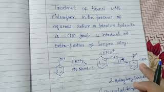 Reimer Tiemann Reaction class 12 JEENeet viral physicswallah [upl. by Ahsa]