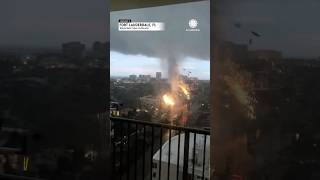 WATCH Closeup of Fort Lauderdale Tornado Explosions [upl. by Nepets]