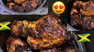 Air Fryer Jerk jerk chicken awesome delicious finger licking tasty recipe guys check it out￼🍗🇯🇲￼ [upl. by Elenore]