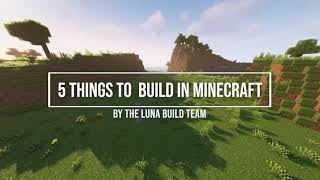 5 Things To Add To Your Minecraft World [upl. by Shelba952]