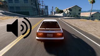 Custom 4AGE Blacktop 20v Engine Sounds For The Toyota AE86  BeamNG Drive [upl. by Marie-Jeanne]