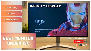 LG 24MP88HV Bezel less Monitor Unboxing Overview 2021  LG 24Inch Monitor Assembly Setup Soundtest [upl. by Felise]