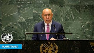 🇲🇷 Mauritania  President Addresses United Nations General Debate 79th Session  UNGA [upl. by Faucher]