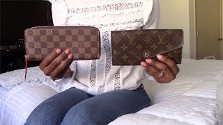 Louis Vuitton Sarah Vs Clemence Wallet ProsCons [upl. by Lig]