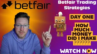 0  £1000 Challenge  Day One using these Betfair Trading Strategies [upl. by Ankeny]