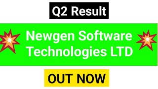 Newgen software results today  Newgen software q2 2025 results  newgen software latest news [upl. by Niwrud58]