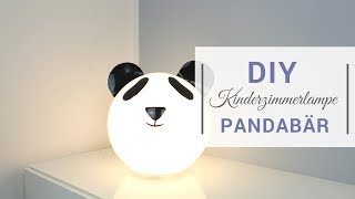 DIY Kinderzimmerlampe Pandabär [upl. by Lais72]