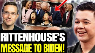 Kyle Rittenhouse Has A Message For Biden Trying To Sniff Kids [upl. by Keavy]