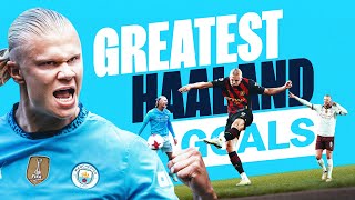 HAALANDS GREATEST GOALS  Ten of the best from Erling [upl. by Aryahay]