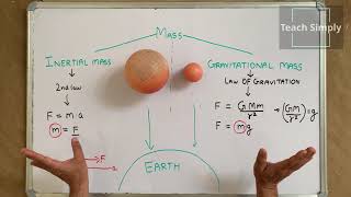 Hindi INERTIAL amp GRAVITATIONAL MASS PROBLEM [upl. by Jann]